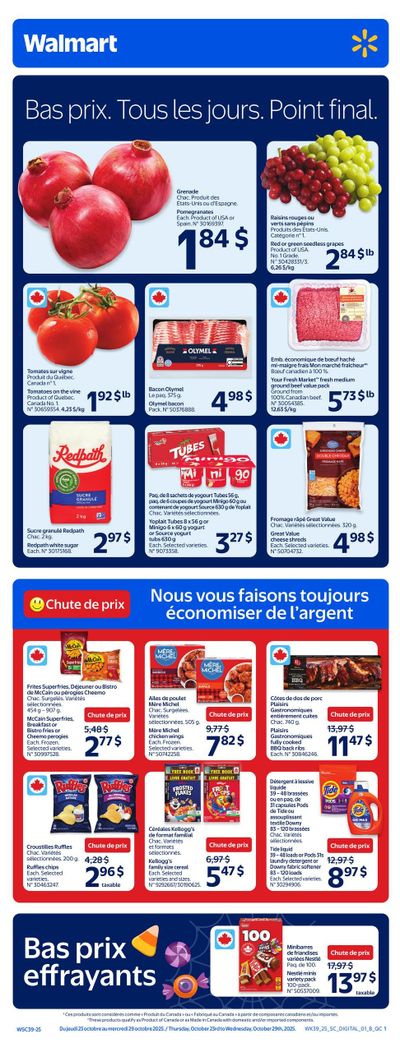 Walmart (QC) Flyer October 23 to 29