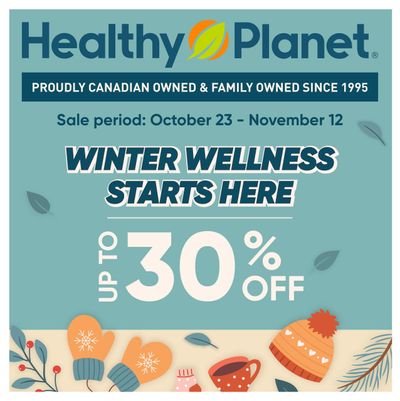 Healthy Planet Flyer October 23 to November 12