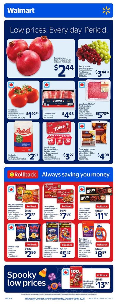 Walmart (West) Flyer October 23 to 29