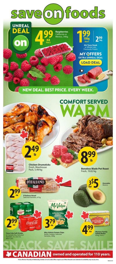 Save On Foods (AB) Flyer October 23 to 29
