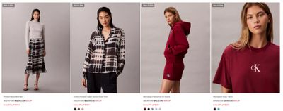 Calvin Klein Canada Mid Season Sale + Extra 20% off When You Spend $100 + Clearance up to 80% off
