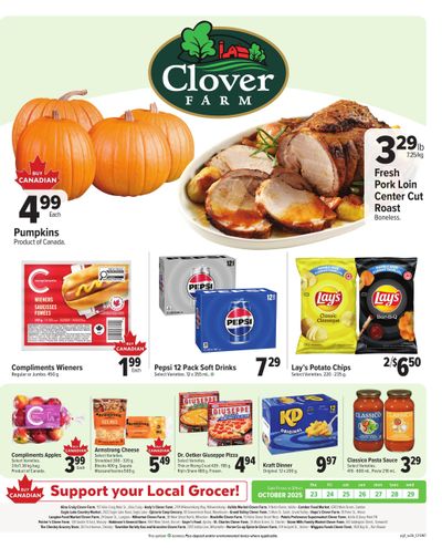 Clover Farm (ON) Flyer October 23 to 29