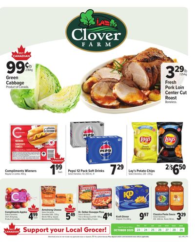 Clover Farm (Atlantic) Flyer October 23 to 29