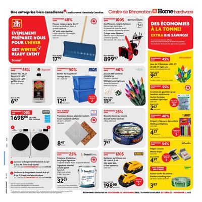 Home Hardware Building Centre (QC) Flyer October 23 to November 5