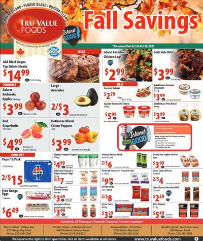 Tru Value Foods Flyer October 22 to 28