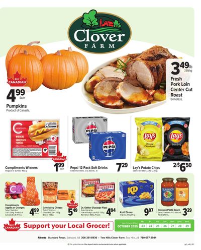 Clover Farm (West) Flyer October 23 to 29