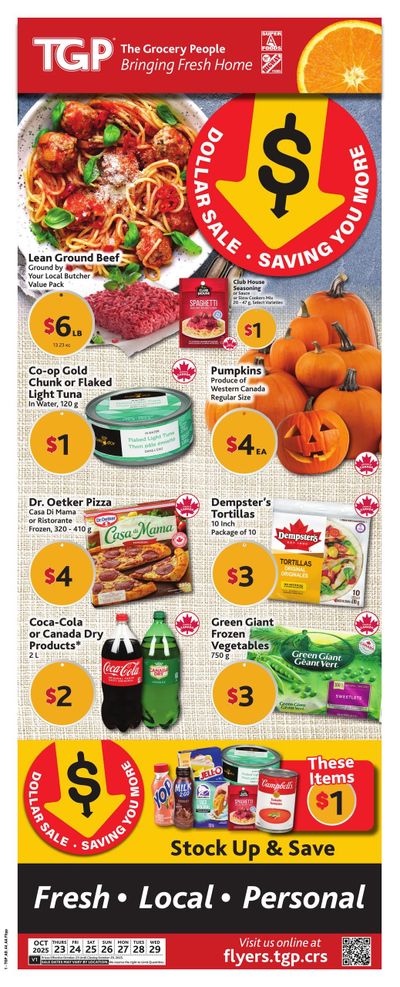 TGP The Grocery People Flyer October 23 to 29