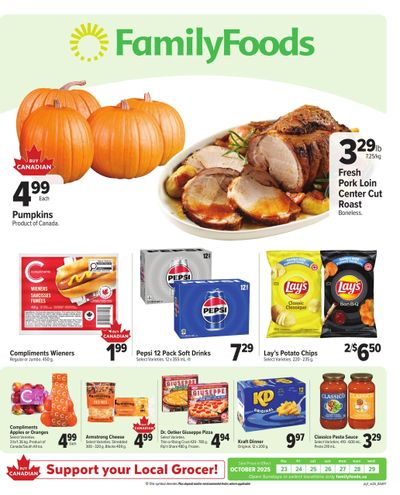 Family Foods Flyer October 23 to 29