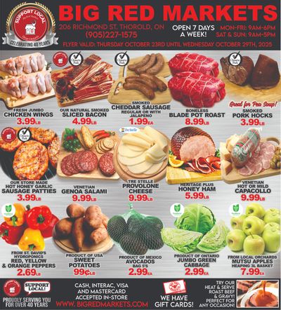 Big Red Markets Flyer October 23 to 29