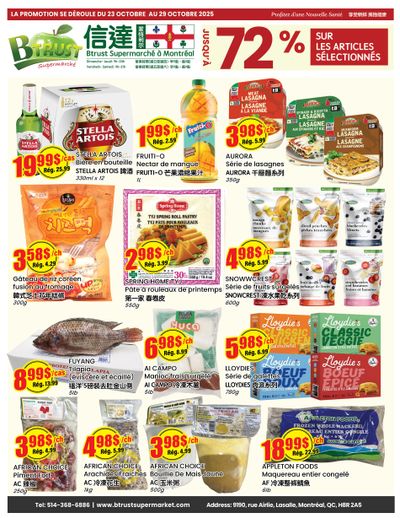 Btrust Supermarket (Montreal) Flyer October 23 to 29