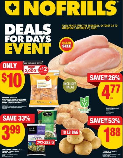 No Frills Ontario Flyer Deals October 23rd to 29th
