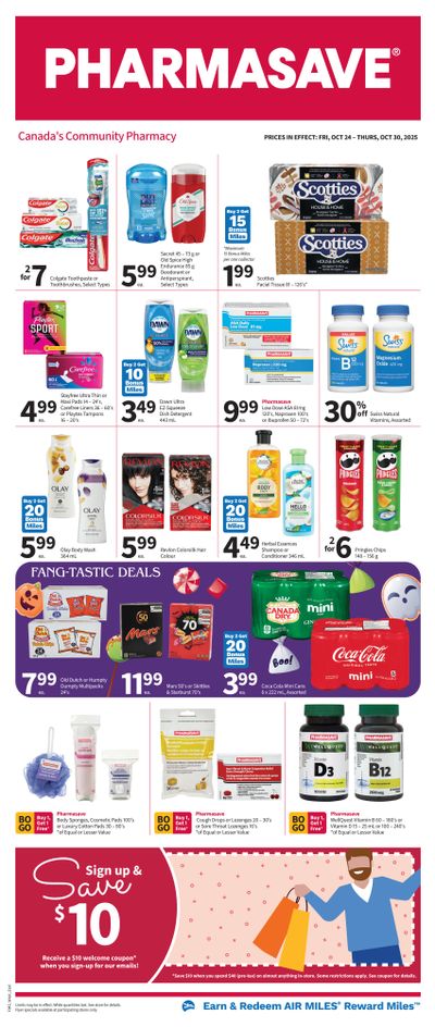 Pharmasave (ON & West) Flyer October 24 to 30