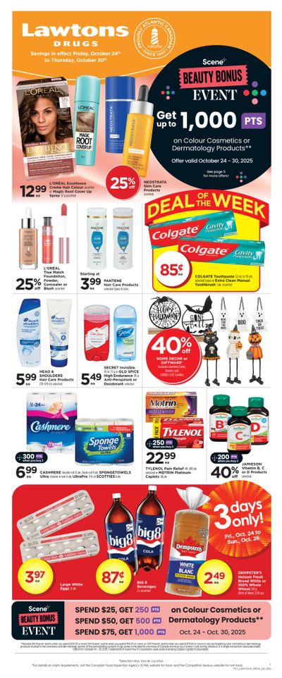 Lawtons Drugs Flyer October 24 to 30