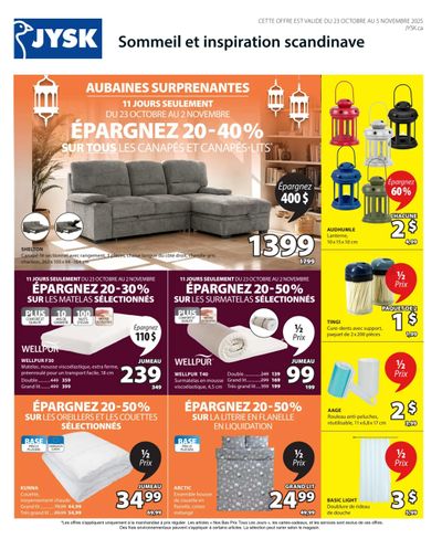 JYSK (QC) Flyer October 23 to November 5