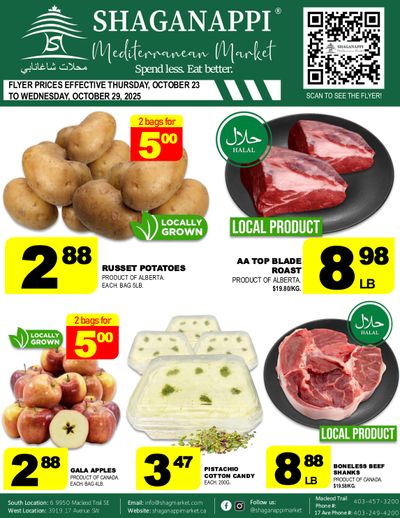Shaganappi Mediterranean Market Flyer October 23 to 29