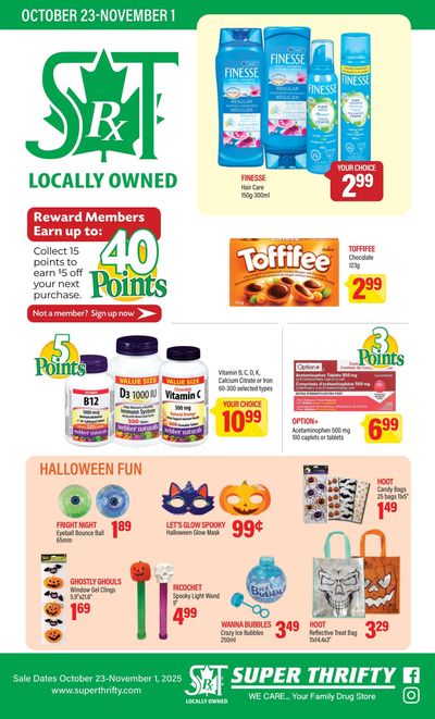 Super Thrifty Flyer October 23 to November 1