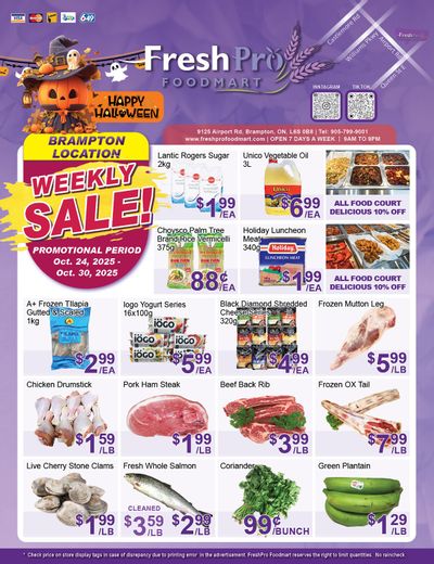 FreshPro Foodmart (Brampton) Flyer October 24 to 30