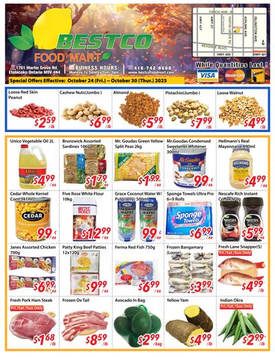 BestCo Food Mart (Etobicoke) Flyer October 24 to 30