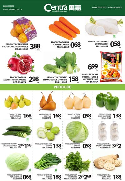 Centra Foods (Barrie) Flyer October 24 to 30