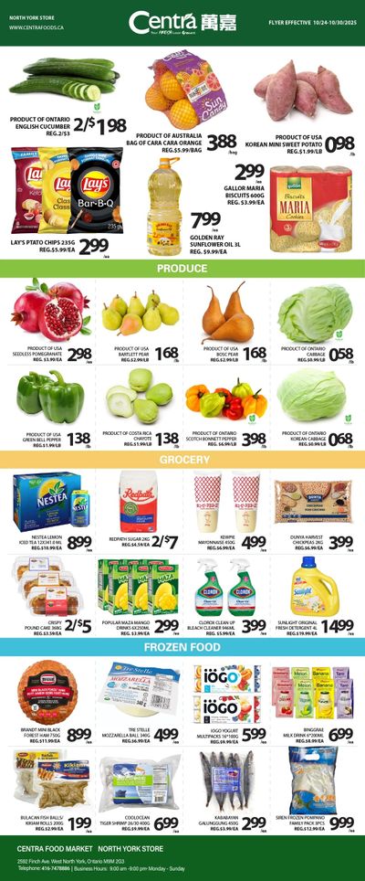 Centra Foods (North York) Flyer October 24 to 30