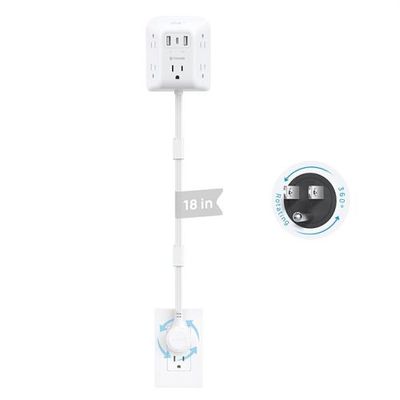 Amazon Canada Deals: Save 50% on TROND 360° Rotating Flat Plug 5 Multi Outlets, 3 USB Ports, with Promo Code + More