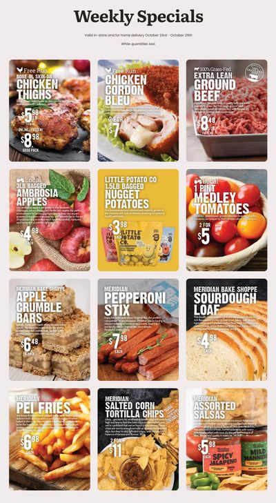 Meridian Farm Market Flyer October 23 to 29