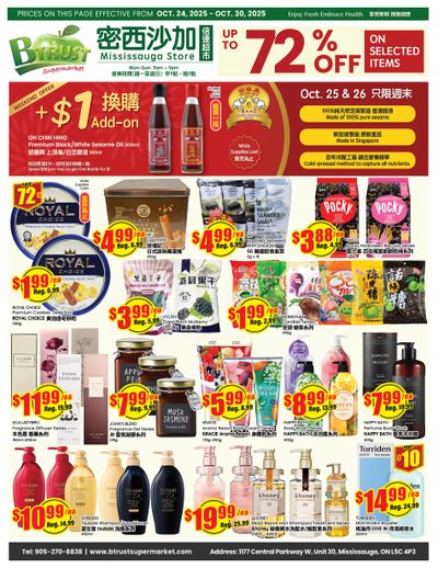 Btrust Supermarket (Mississauga) Flyer October 24 to 30