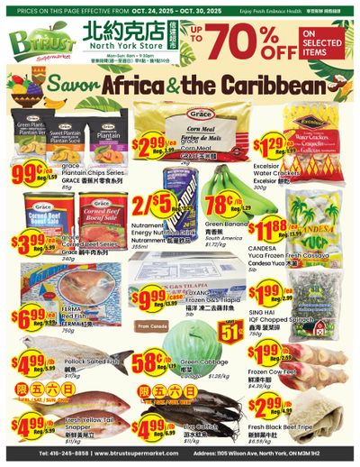 Btrust Supermarket (North York) Flyer October 24 to 30