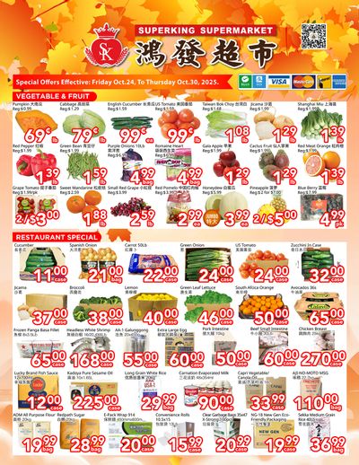 Superking Supermarket (North York) Flyer October 24 to 30