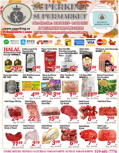 Superking Supermarket (London) Flyer October 24 to 30