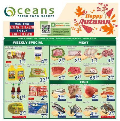 Oceans Fresh Food Market (Brampton) Flyer October 24 to 30