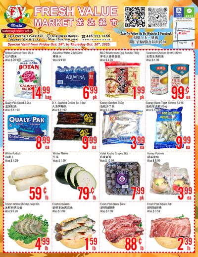 Fresh Value (Scarborough) Flyer October 24 to 30