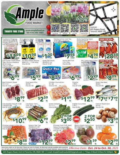 Ample Food Market (North York) Flyer October 24 to 30