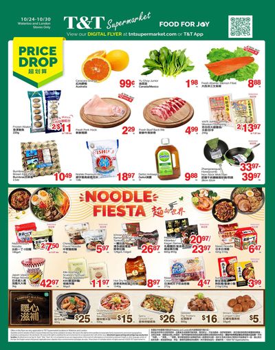 T&T Supermarket (London & Waterloo) Flyer October 24 to 30