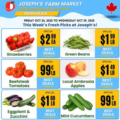 Joseph's Farm Market Flyer October 24 to 29