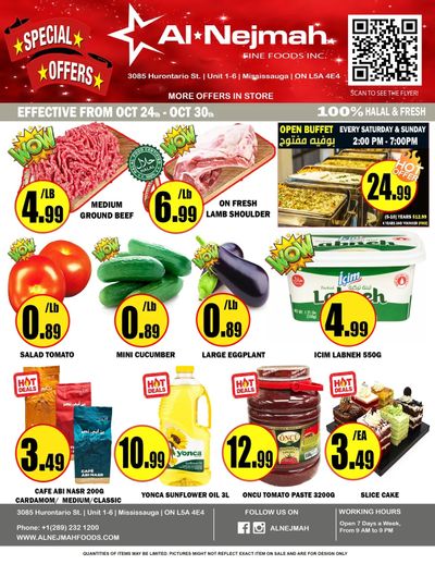Alnejmah Fine Foods Inc. Flyer October 24 to 30