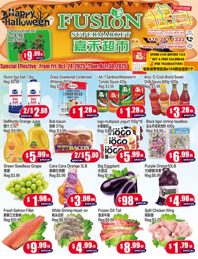 Fusion Supermarket (Scarborough) Flyer October 24 to 30