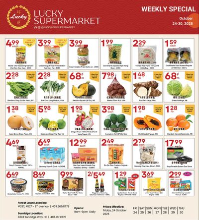 Lucky Supermarket (Calgary) Flyer October 24 to 30