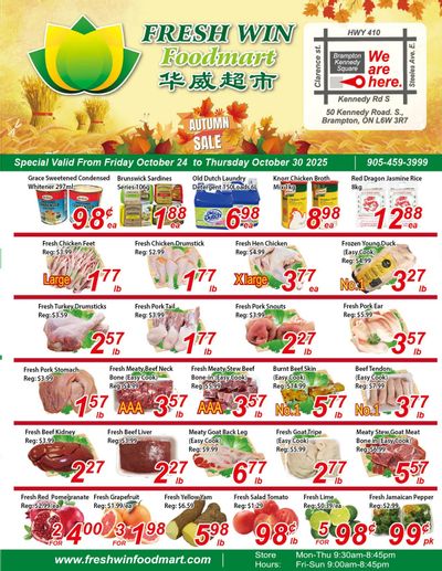 Fresh Win Foodmart Flyer October 24 to 30