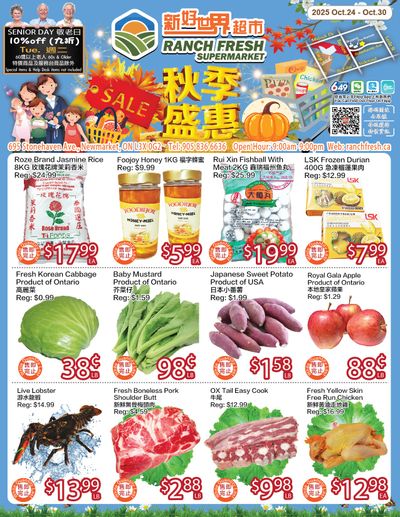 Ranch Fresh Supermarket Flyer October 24 to 30