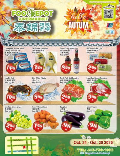 Food Depot Supermarket Flyer October 24 to 30
