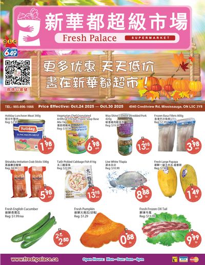 Fresh Palace Supermarket Flyer October 24 to 30