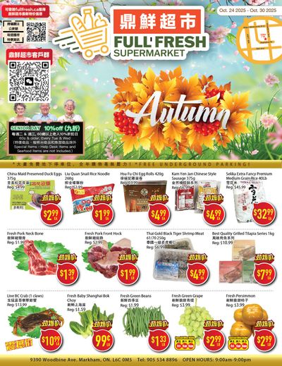 Full Fresh Supermarket Flyer October 24 to 30