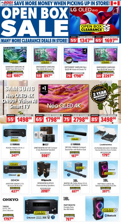 2001 Audio Video Flyer October 24 to 30