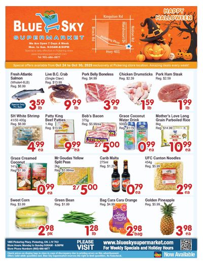 Blue Sky Supermarket (Pickering) Flyer October 24 to 30