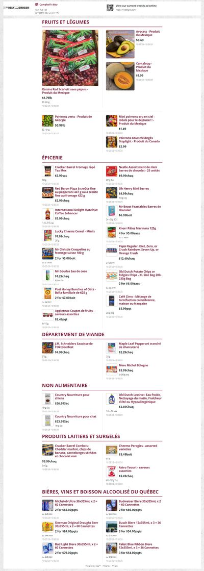 Mike Dean Local Grocer Flyer October 23 to 30