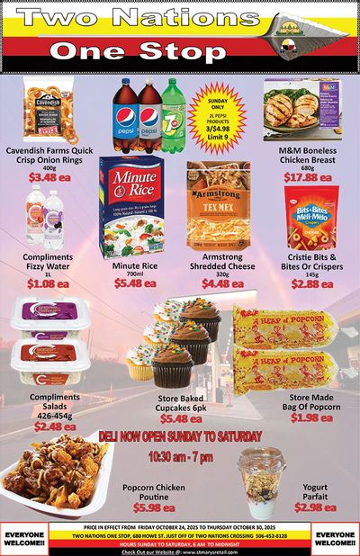 Two Nations One Stop Flyer October 24 to 30