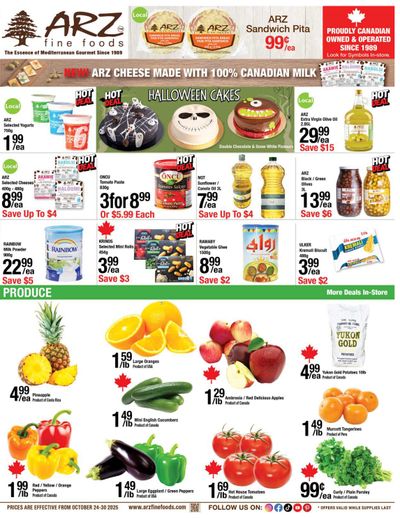 Arz Fine Foods Flyer October 24 to 30