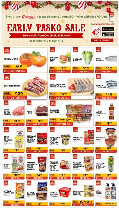 Seafood City Supermarket (MB) Flyer October 23 to 29