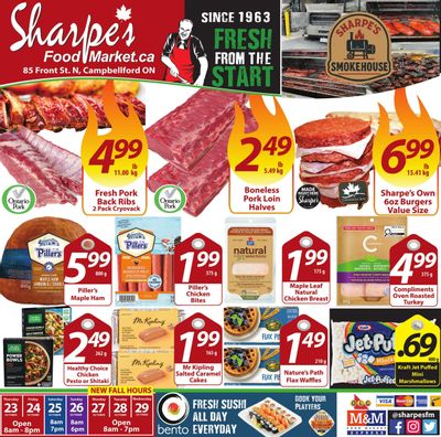 Sharpe's Food Market Flyer October 23 to 29